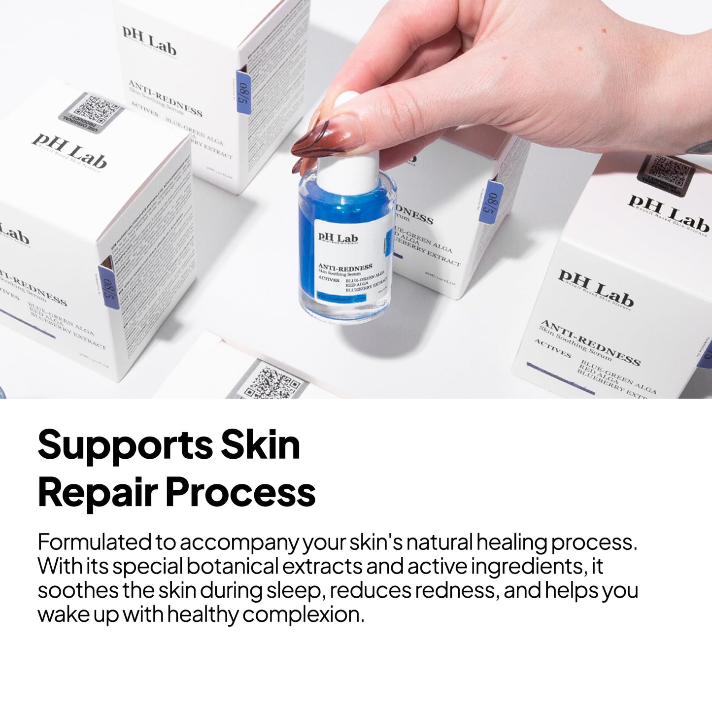 PhLab Anti Redness Serum, Reduces Capillary Cracks Appearance, Evens Skin Tone, Skin Soothing and Redness Reform Serum, 1.01 Fl Oz (Pack of 2)