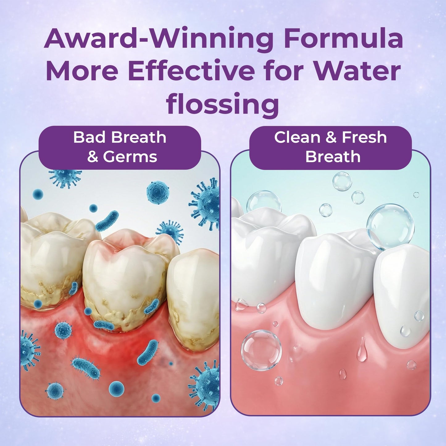 ioRinse Concentrated Irrigant with Active Molecular Iodine, Alcohol-Free Dental Irrigant, for use with Waterpik Water Flossers