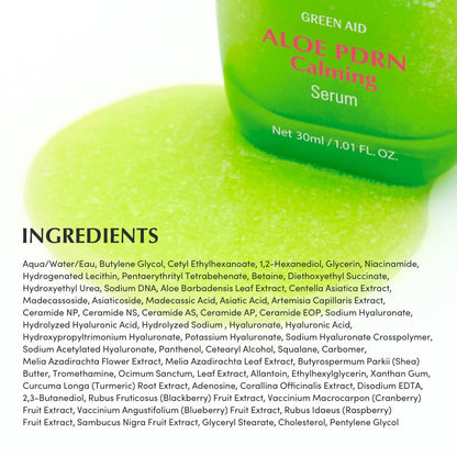 EQQUALBERRY Aloe PDRN Calming Smoothie Serum – Soothing Korean Skin Care for Sensitive Skin, Cica & Aloe for Repair, Hydrating & Radiant Glow