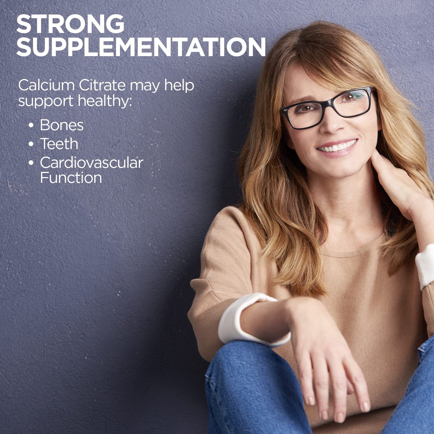 KAL Calcium Citrate 1000mg, Calcium Supplements for Women and Men, Bone Health, Teeth, Nervous, Muscular & Cardiovascular System Support, Gluten Free