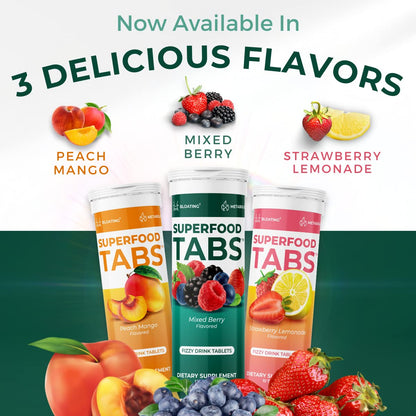 Superfood Tabs Superfoods Company Detox Cleanse Drink - Supplement for Women & Men- Support Healthy Weight- Improve Digestive Health & Bloating Relief