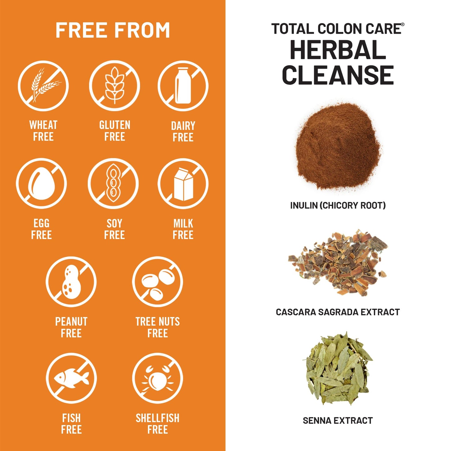 Naturewise Total Colon Care Herbal Cleanse - With Prebiotics, Botanicals, & Antioxidants - for Regular Bowel Movement, Digestion, Gut Health - Vegan, Gluten-Free