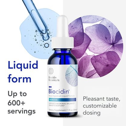 Biocidin Liquid Formula - Biocidin Broad-Spectrum Botanical Drops for Microbiome Balance - Biofilm Buster Support and Gut Detox Cleanse Routine