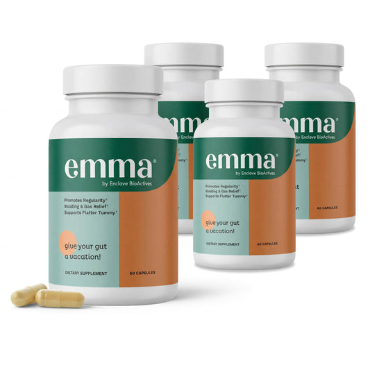 Emma Gut Health Relief Supplement, Doctor Endorsed Formula for Women & Men, Leaky Gut & Digestive Support for Constipation, Bloating & Gas Relief with Berberine,