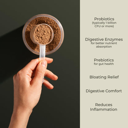 Greens Superfood Powder – USDA Organic Chocolate Flavor Cleanse & Detox Smoothie Mix – Digestive Enzymes, Immune Support, Bloating Relief, Vegan