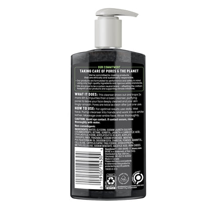 Biore Deep Pore Charcoal Face Wash, Daily Facial Cleanser for Dirt & Makeup Removal, for Oily Skin, 6.77 Oz