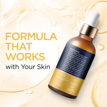 Vitamin C Serum for Face with Stem Cells Hyaluronic Acid Vitamin E Aloe Vera Anti-Aging Face Serum Supports Skin Health