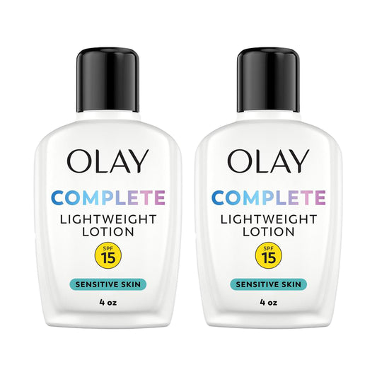 Olay Face Moisturizer, Complete with Sunscreen SPF 15, Daily Facial Lotion for Normal Skin, Lightweight Hydrating Broad Spectrum Sun Protection