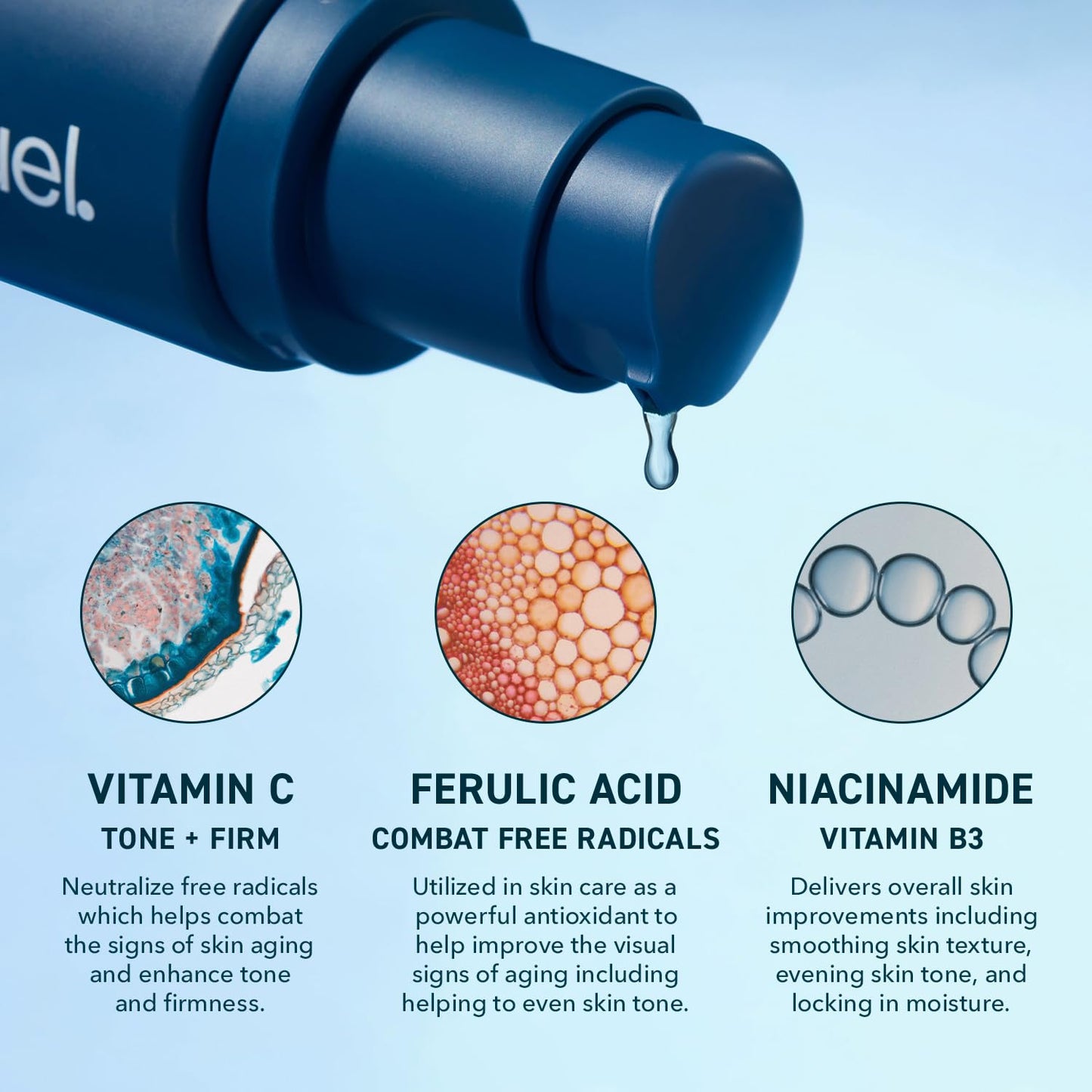 Prequel Skin Lucent-C, Vitamin C Serum for Face. Professional Facial L-Ascorbic Acid, Ferulic Acid Formula with Niacinamide.