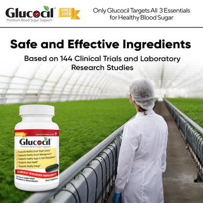 Glucocil – Softgels - Premium Blood Sugar Support - New Clinical Study Published March 2026-3 Million Bottles Sold - Supports the 3 Essentials