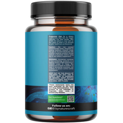 Nootropic Brain Supplement for Memory and Focus Support - Vitamins for Mental Support & Clarity with Bacopa Monnieri, VIT A, B6, Riboflavin, Niacin, Thiamin & Folate