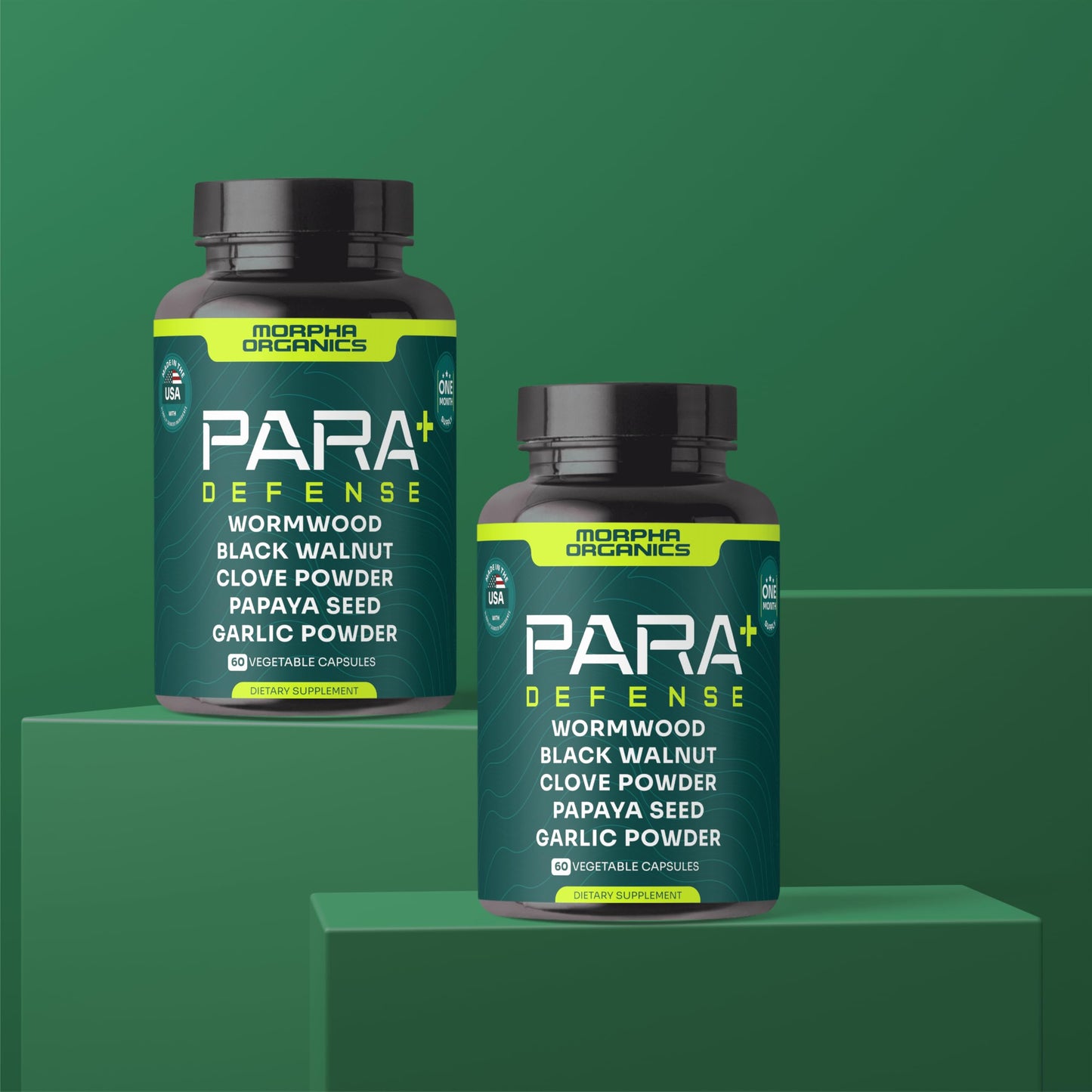 Para Defense Digestive Cleanse & Detox | Wormwood 250mg, Black Walnut 250mg, Clove 100mg, Papaya Seed, Garlic | Natural Digestive & Gut Health Supplement