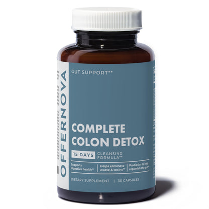 Offernova Complete Colon Detox 15 Days 30 Capsules, All Natural Colon Cleanser for Bloating and Constipation Relief