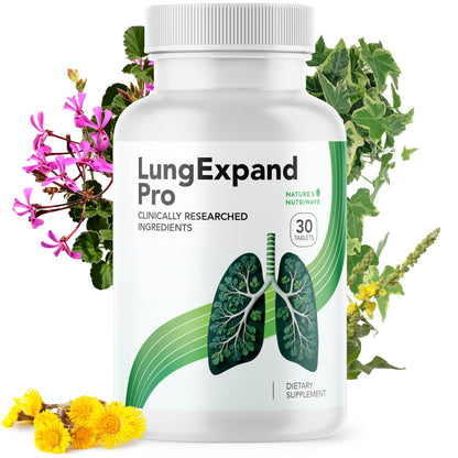 Nature’s NutriWave LungExpand Pro – Natural Daily Wellness for Overall Support – Made in USA, Non-GMO – Easy to Take