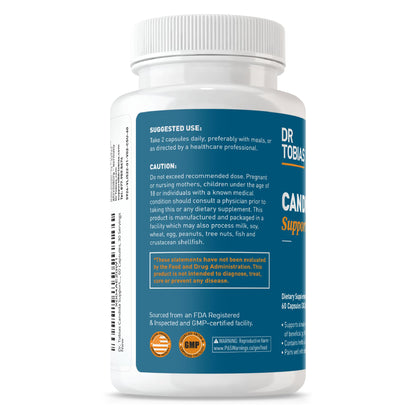 Dr. Tobias Candida Support, Gut Flora Balance Complex with Oregano, Caprylic Acid, Enzymes & Probiotics, Support Intestinal Detox Cleanse & Gut Healt