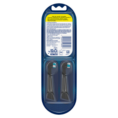 Oral-B iO Series Ultimate Clean Electric Toothbrush Replacement Brush Heads for an Oral-B Electric Toothbrush, 2 Count, Black