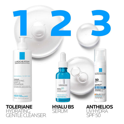 La Roche-Posay Hyalu B5 Suractivated Hyaluronic Acid Serum for Face, Vitamin B5 + Hyaluronic Acid + Glycerin, Hydrating Serum Visibly Plumps Skin,