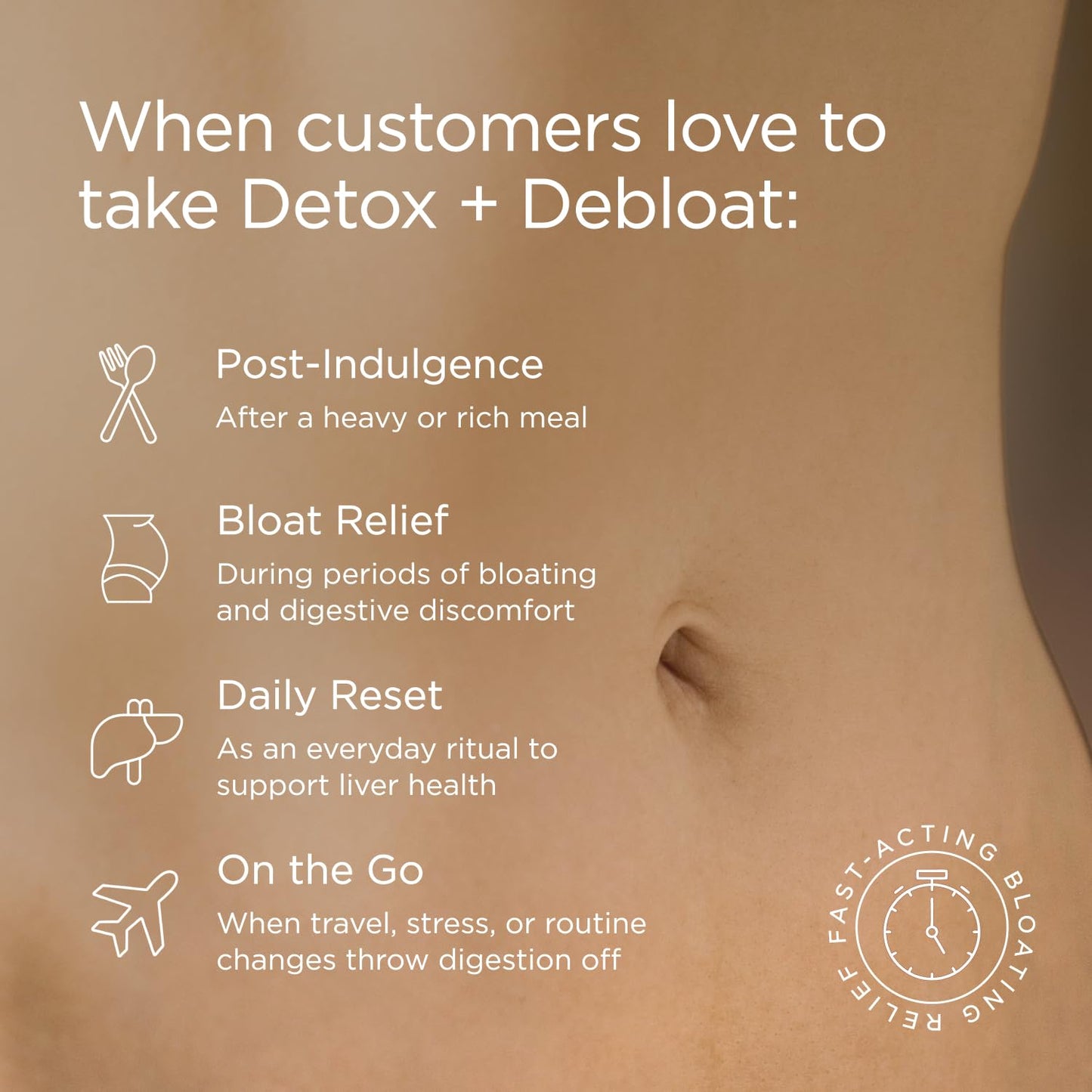 JSHealth Detox + Debloat. Bloating Relief for Women with Milk Thistle, Turmeric, and Fennel. Liver Health and Gut Support.