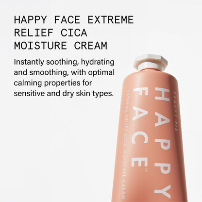 Beauty Pie Happy Face Extreme Relief Cica Moisture Cream For Sensitive Skin & Soothing, Calming Hydration