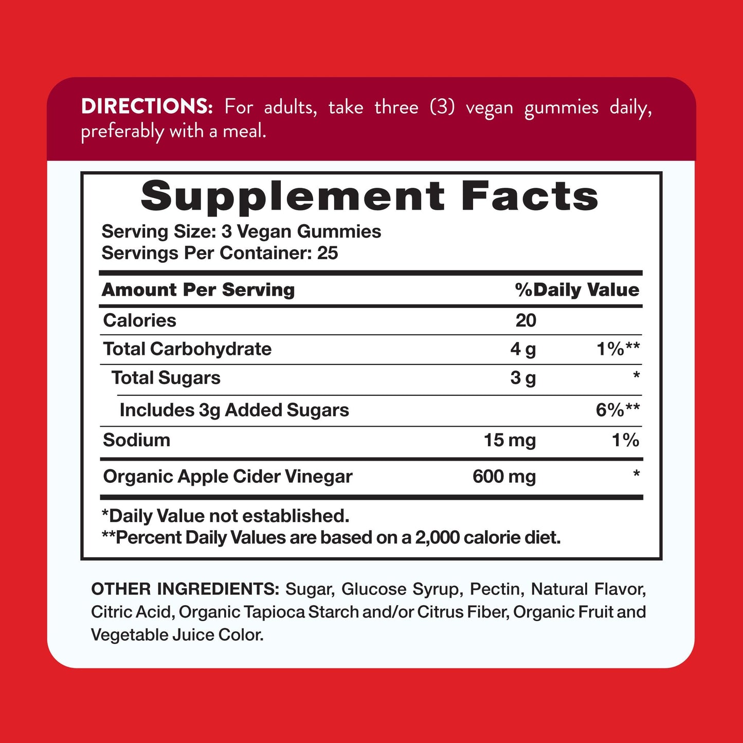 Nature's Truth Apple Cider Vinegar Gummies | 600 mg | 75 Gummies | Apple Flavor | Vegan, Non-GMO, Gluten Free Supplement.