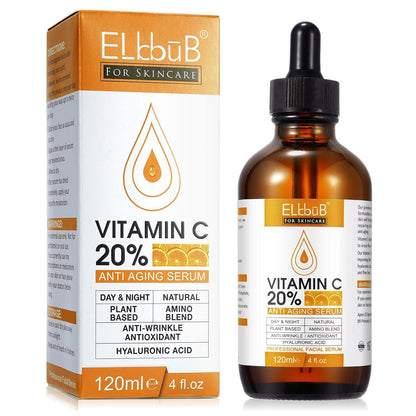 Premium 20% Vitamin C Serum For Face with Hyaluronic Acid, Retinol & Amino Acids - Boost Skin Collagen,Hydrate & Plump Skin,