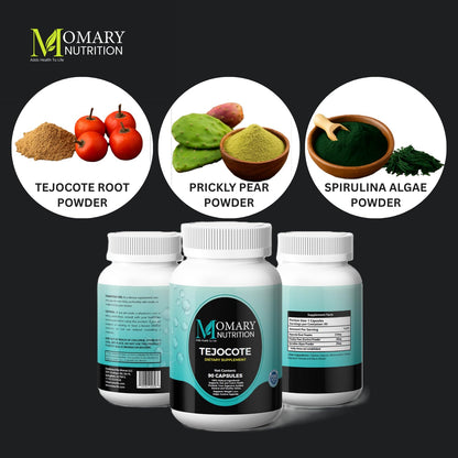 Tejocote Root with Spirulina Algae and Nopal Prickly Pear Cactus | Natural Detox &  Management Support | Natural upport