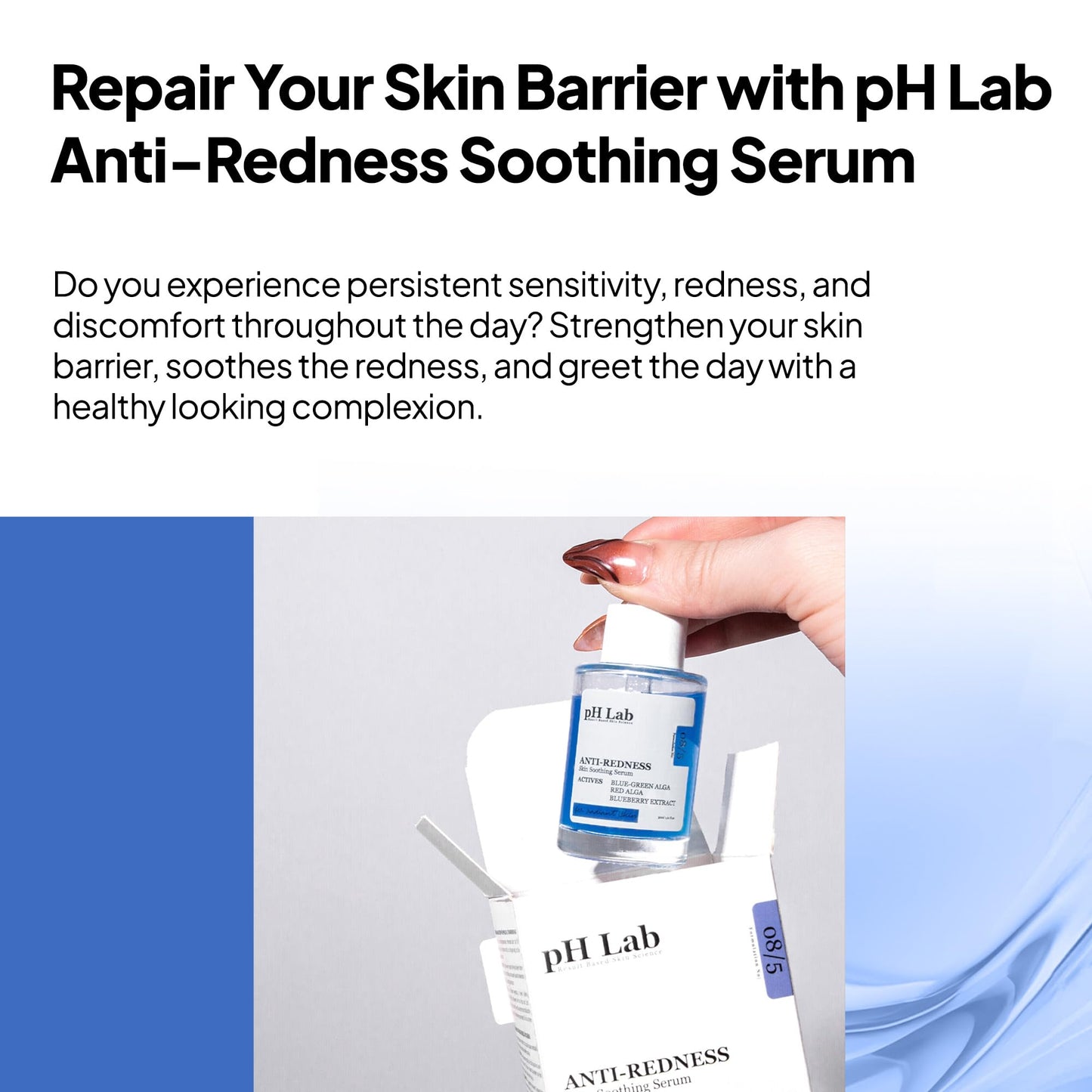 PhLab Anti Redness Serum, Reduces Capillary Cracks Appearance, Evens Skin Tone, Skin Soothing and Redness Reform Serum, 1.01 Fl Oz (Pack of 2)