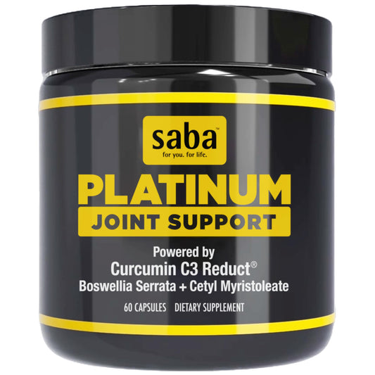 Saba Platinum Joint Support – High Absorption Curcumin C3 Reduct & Boswellia – Fast Acting Turmeric Supplement for Joint Pain Relief, Mobility & Healthy Inflammation Response – 60 Vegan Capsules SabaBuy Supplements Australia