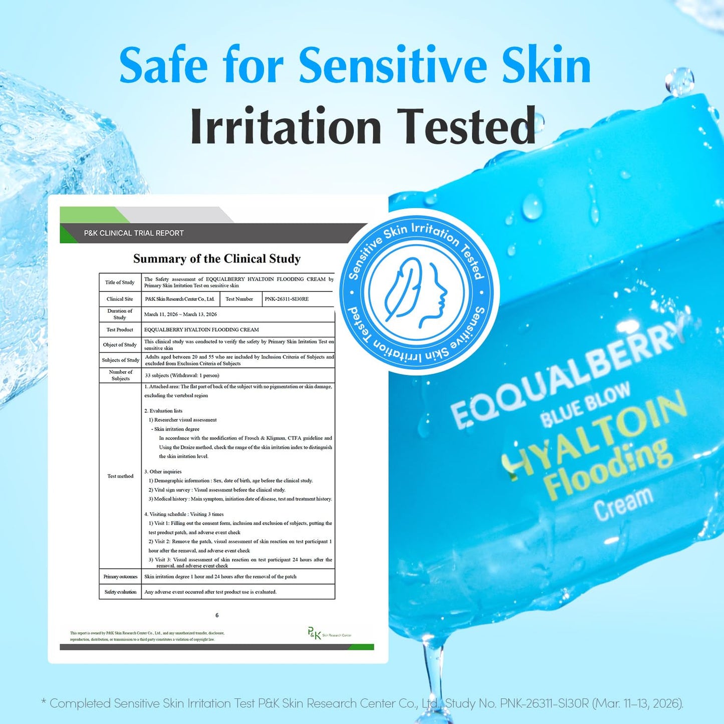 EQQUALBERRY HYALTOIN Flooding Cream | 5% Hyaluronic Acid & Ectoin, 10% Glacier Water | Quick Cooling Gel Moisturizer: Hydration, Barrier Repair & Redness Relief