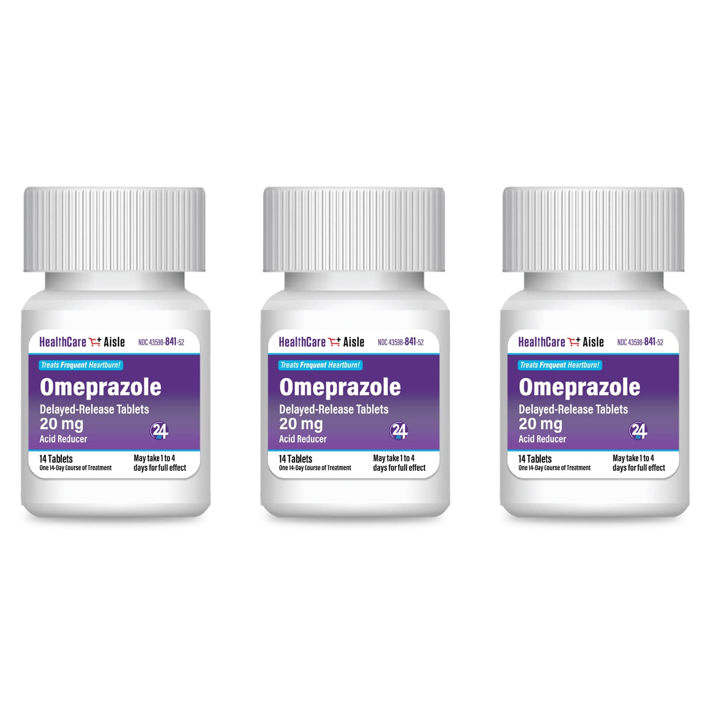 HealthCareAisle Omeprazole 20 mg - 42 Delayed-Release Tablets - Acid Reducer, Treats Frequent Heartburn HealthCareAisle buy supplements Au