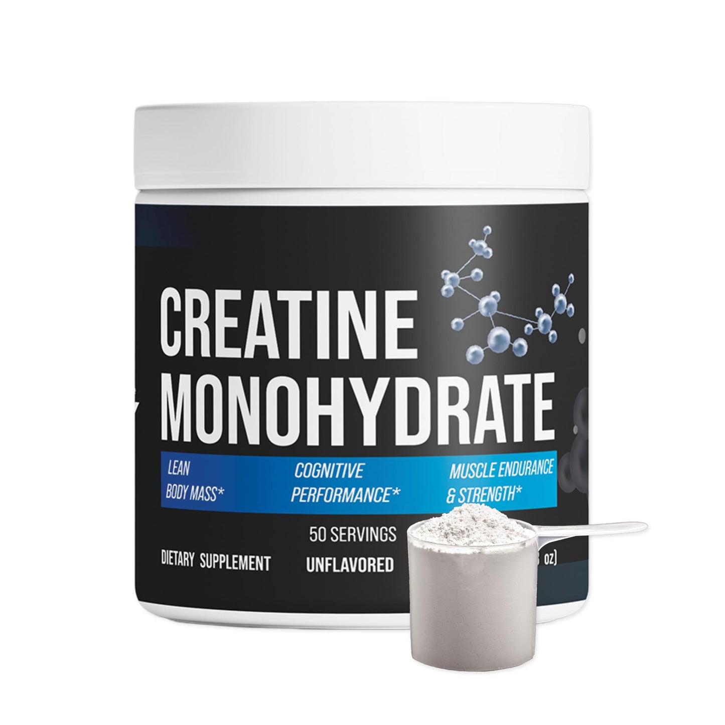 CorVive Creatine Monohydrate - Pure & Unflavored Creatine Powder - Vegan, Gluten Free, No Additives, Non-GMO - Easy-Mix Formula for Strength & Performance Support