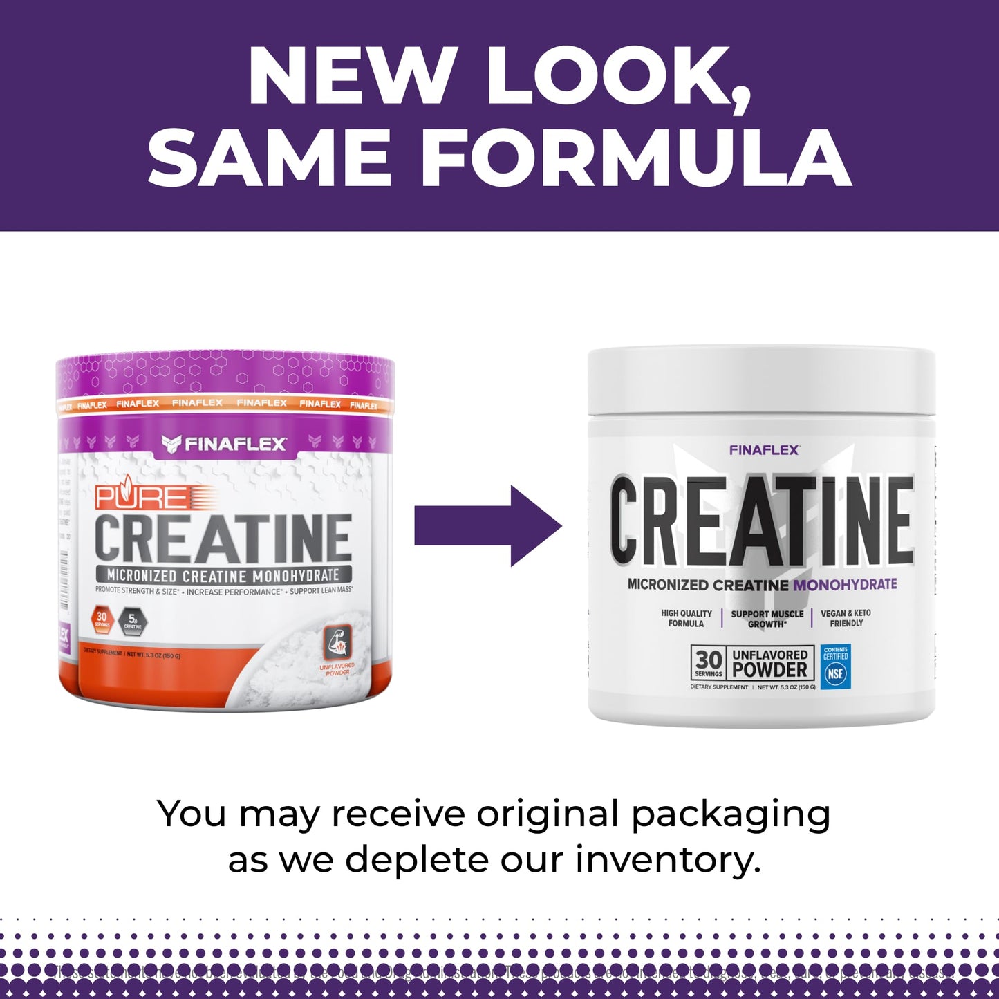 FINAFLEX PURE CREATINE, Unflavored - 5.3 oz - Promotes Muscular Strength, Size & Performance - 100% Pure