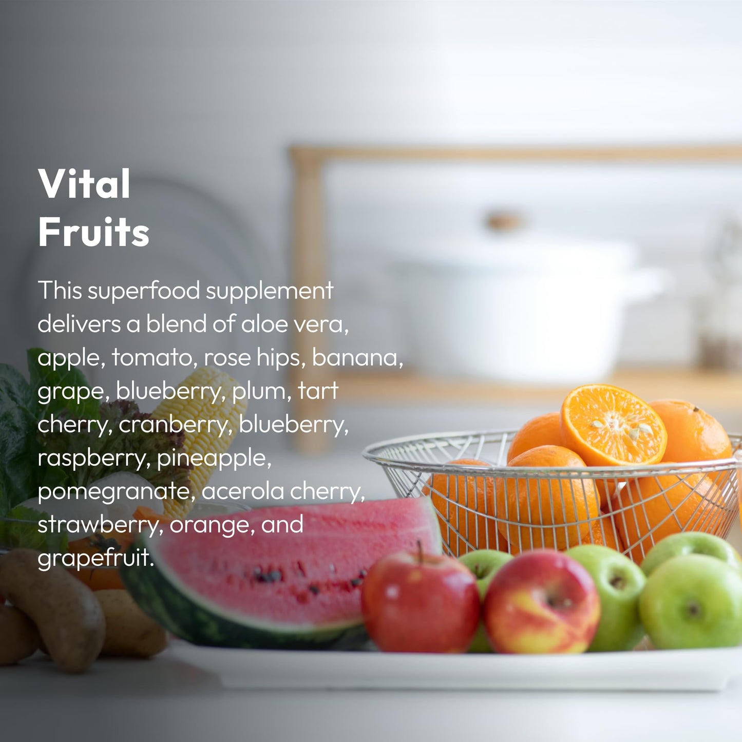 Justified Laboratories Superfoods Set - Includes Vital Fruits (90 Capsules) + Vital Veggies (90 Capsules) - Non-GMO, Vegan - 30 Servings per Bottle
