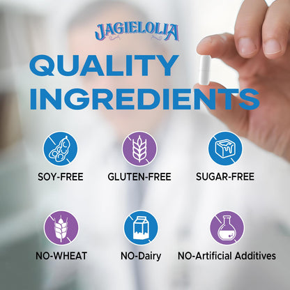 Jagielolia All-in-One Detox Binder Supplement 1500 MG - High Bioavailability, Liver Gut Detox Cleanse with Activated Charcoal, Zeolite & Bentonite Clay for Toxins,