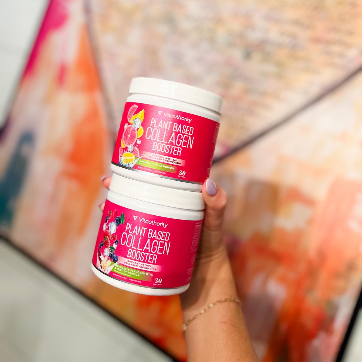 Vitauthority Vegan Collagen Powder for Women - Plant Based Collagen Supplement for Women with Proprietary Vegan Hair Skin and Nails Vitamins