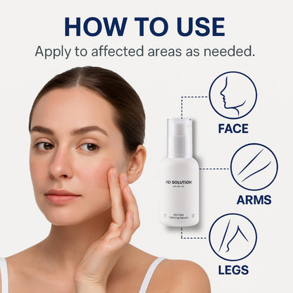 AD SOLUTION Ato Fast Calming Serum for Sensitive & Eczema-Prone Skin Instant Relief from Itch, Redness & Flare-Ups