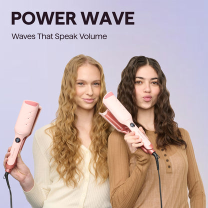 Wavytalk Power Wave Hair Crimper, Curling Iron Hair Crimper Waver, Ventilation Design for Less Damage, Ionic Reduces Frizz, Effortless-Waver