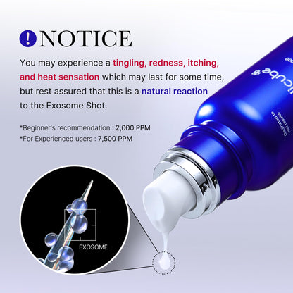 medicube Exosome Shot Zero 7,500 PPM Spicule Facial Serum | Liquid Skin Booster Serum | Exosome, AHA+BHA+PHA | Pore Care, Dead Skin Cells,