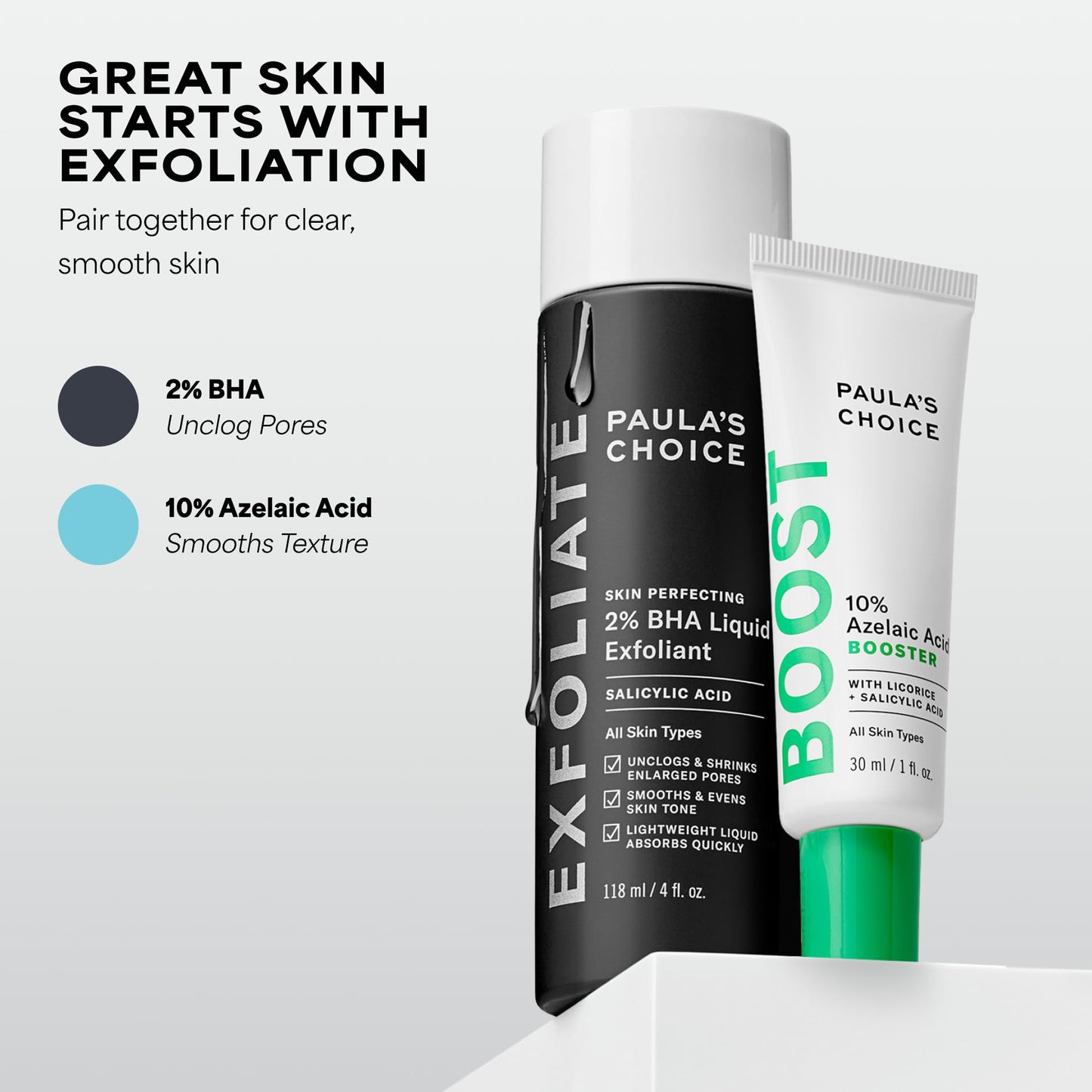 Paula’s Choice BOOST 10% Azelaic Acid Booster Cream Gel, Oil-Free Serum Fades Discoloration & Post-Blemish Marks, with Licorice Extract