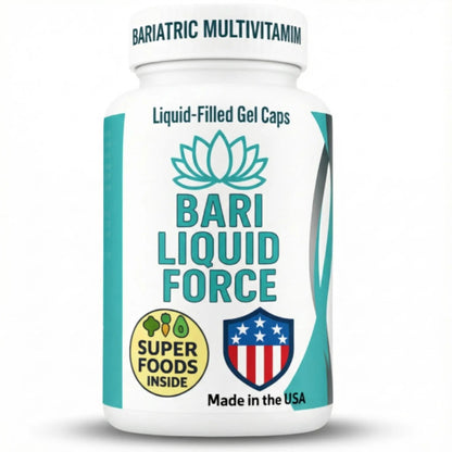 Bariatric Multivitamin with Iron – 2 Softgels Daily, Liquid-Filled Rapid-Absorption Softgels for Gastric Sleeve & Bypass Patients – Bari Liquid Force Universal Body Labs