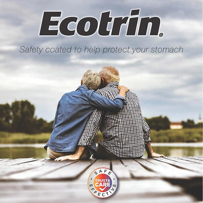 Ecotrin Safety Coated Aspirin Arthritis Pain Reliever Tablets, Regular Strength, NSAID 325 mg, 125 ct (Pack of 2) EcotrinBuy Supplements Australia