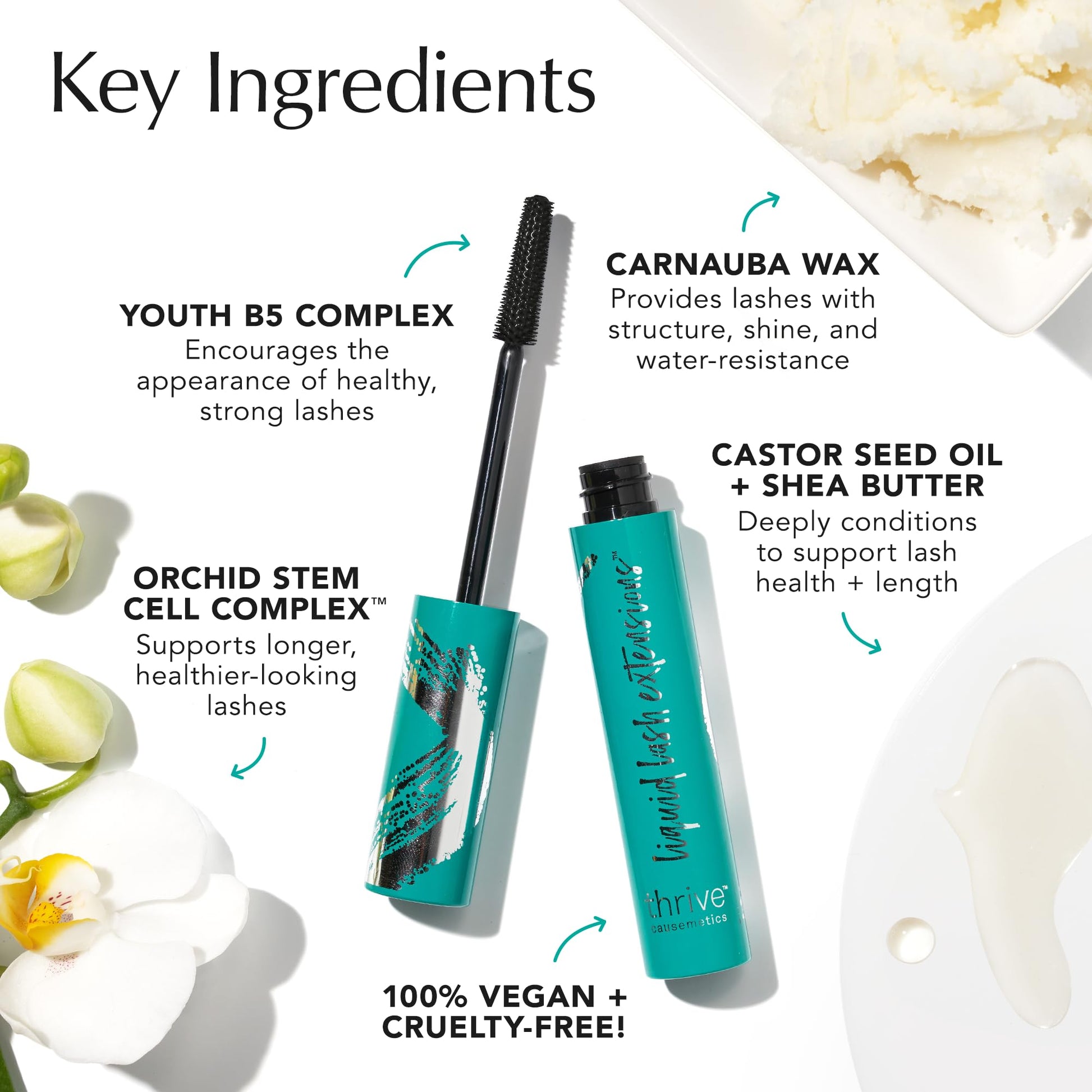 Thrive Causemetics Liquid Lash Extensions Mascara, Tubing Thrive Mascara Lengthening, Volumizing & Curling, Smudge Proof, Washable, No Clumping or Flaking, Vegan & Cruelty Free, Brynn (Rich Black) Thrive CausemeticsBuy Supplements Australia