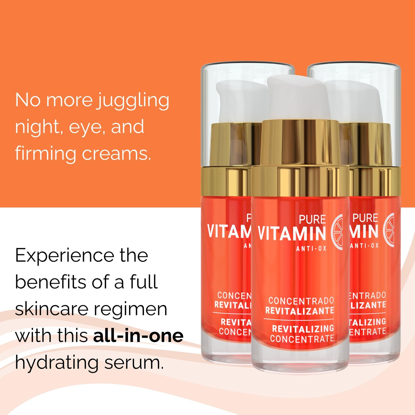 Noche Y Dia Vitamin C Serum for Mature Skin - Made in Spain - Anti Aging Formula Hydrates, Moisturizes, Firms - Targets Sun Spots