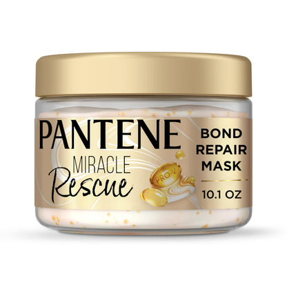 Pantene Miracle Rescue Hair Mask, Intensive Bond Repair with Melting Pro-V Pearls, Melts Away Damage, Builds Bonds, Strengthens Against Damage,