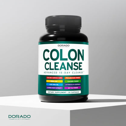 Colon Cleanse & Detox 15 Day Gut Cleanse (30 Count) Intestinal Cleanse Pills & Probiotic for Gentle Laxative & Bowel Relief for Stomach Bloating - Third Party Tested, Vegan, Non-GMO - Made in USA