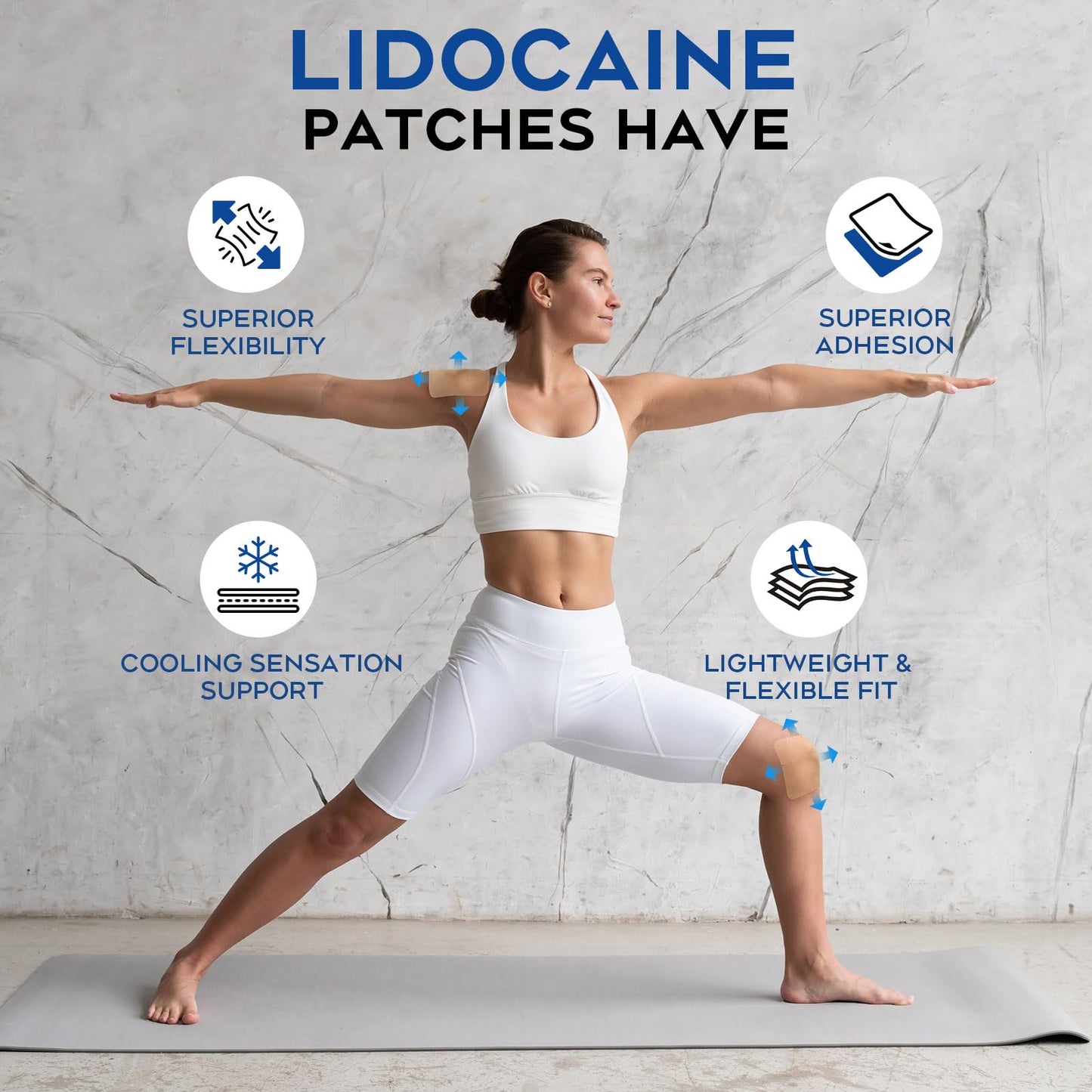 Uposiut Lidocaine 4% Patches - Extra Strength Lidocaine Patches (40 Patches), for Neck, Shoulder, Back, Knee, and Ankle Muscles, 12-Hour Effectiveness-A001L UposiutBuy Supplements Australia