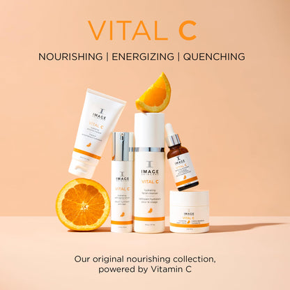 IMAGE Skincare, VITAL C Hydrating Anti-Aging Serum, with Potent Vitamin C to Brighten, Tone and Smooth Appearance of Wrinkles, Sample Size 0.5 fl oz