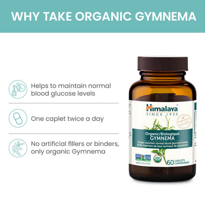 Himalaya USDA Organic Gymnema Sylvestre Extract 700mg,Gymnema Sylvestre Supplements,Herbal Glucose Metabolism Support,Gymnema Sylvestre Capsules,Non-GMO, Vegan
