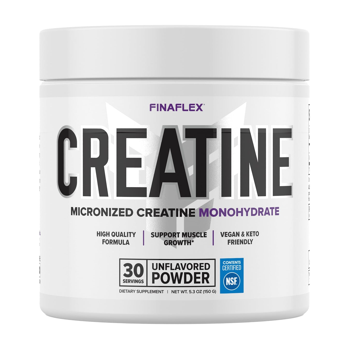 FINAFLEX PURE CREATINE, Unflavored - 5.3 oz - Promotes Muscular Strength, Size & Performance - 100% Pure
