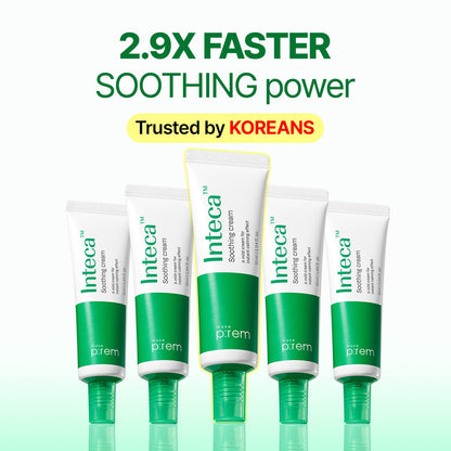 MAKE P:REM INTECA Soothing Cream, Quick Calming Facial Cream with Advanced CICA for All Skin Types, Oily Skin, EVE VEGAN,
